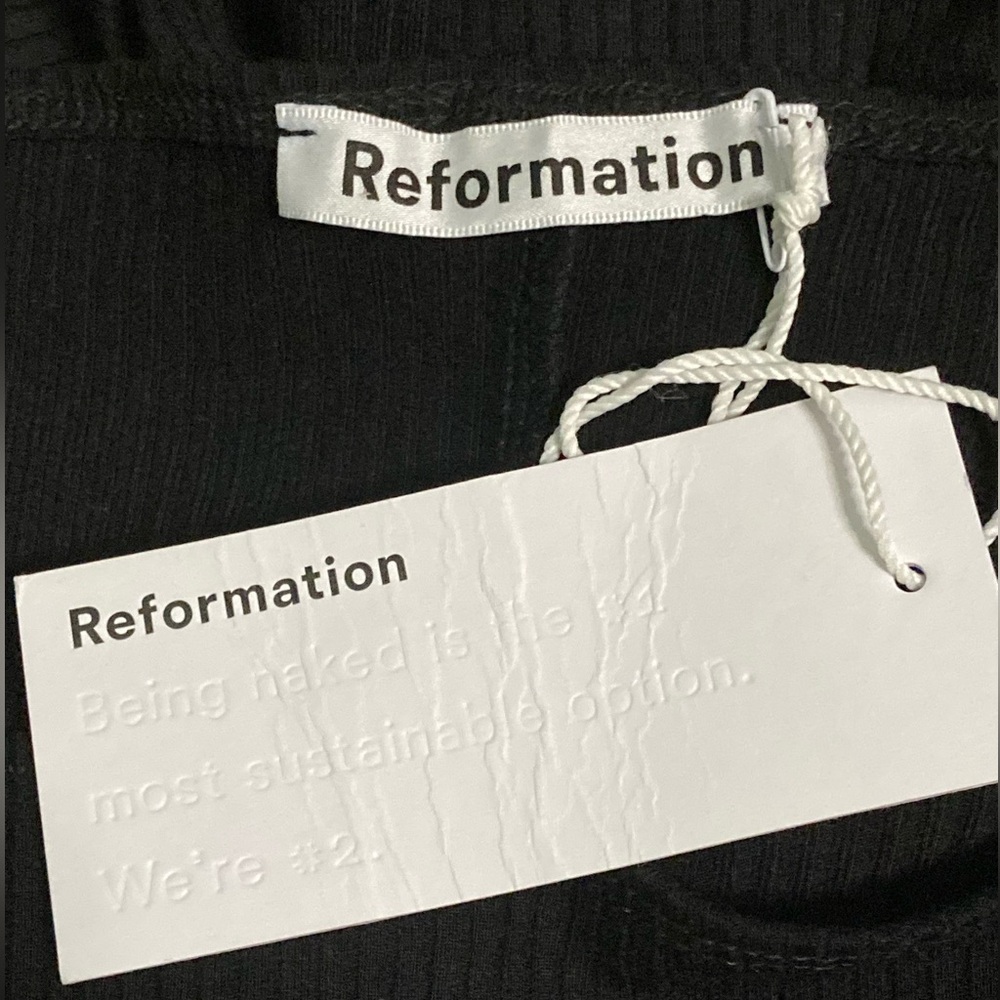 NWT Reformation Belmont Knit Black Dress - Sz M and XS - Picture 8 of 11